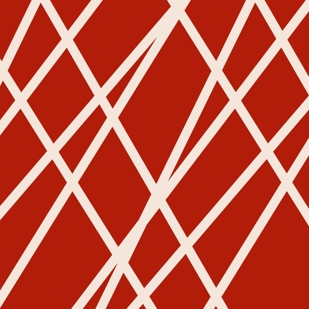 The Axis pattern of crossing Chalk lines on Rust, built from the angles of the mark