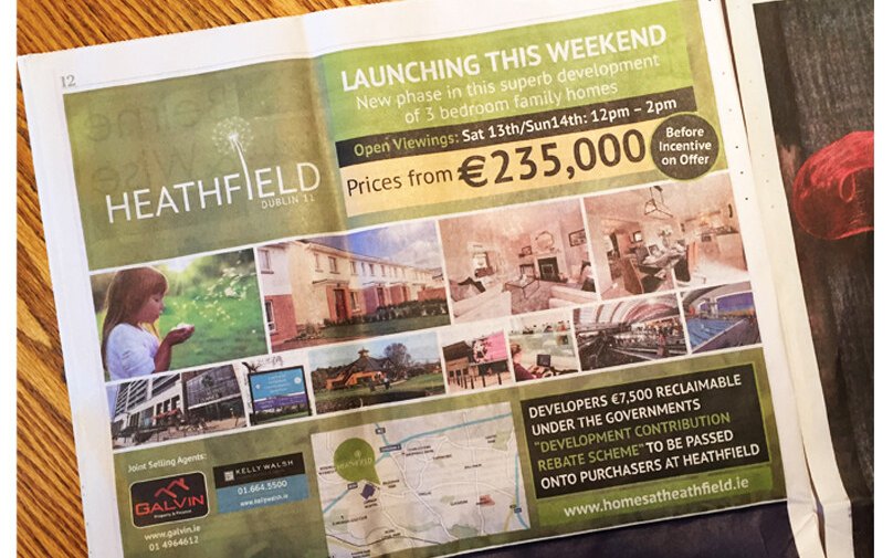 Heathfield newspaper ad announcing a new phase launching this weekend